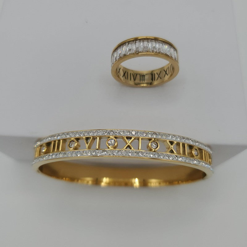 Latin number Bangle Set - Siwar Gallery