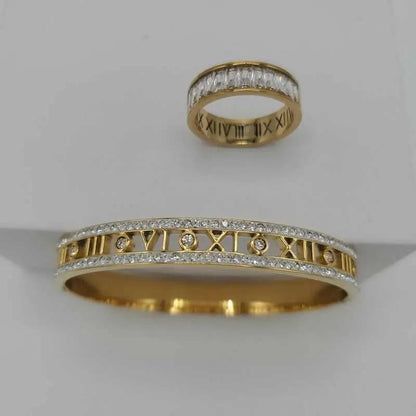 Latin number Bangle Set