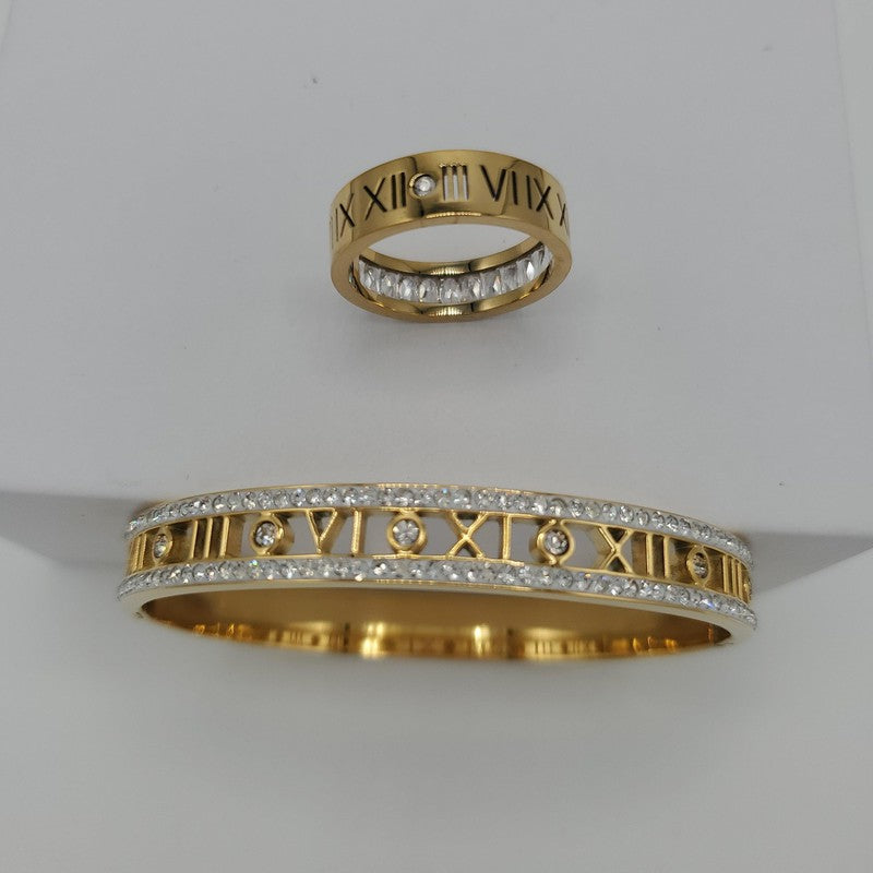 Latin number Bangle Set - Siwar Gallery