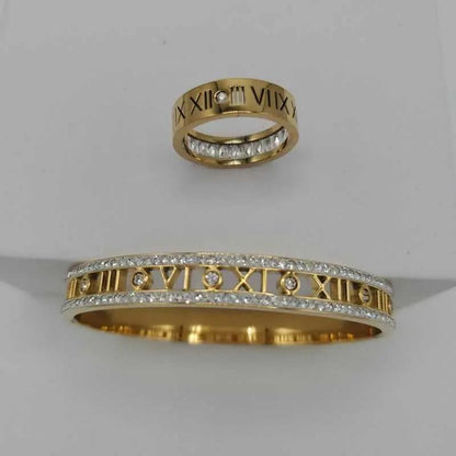 Latin number Bangle Set