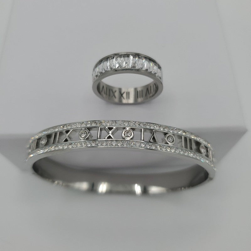 Latin number Bangle Set - Siwar Gallery