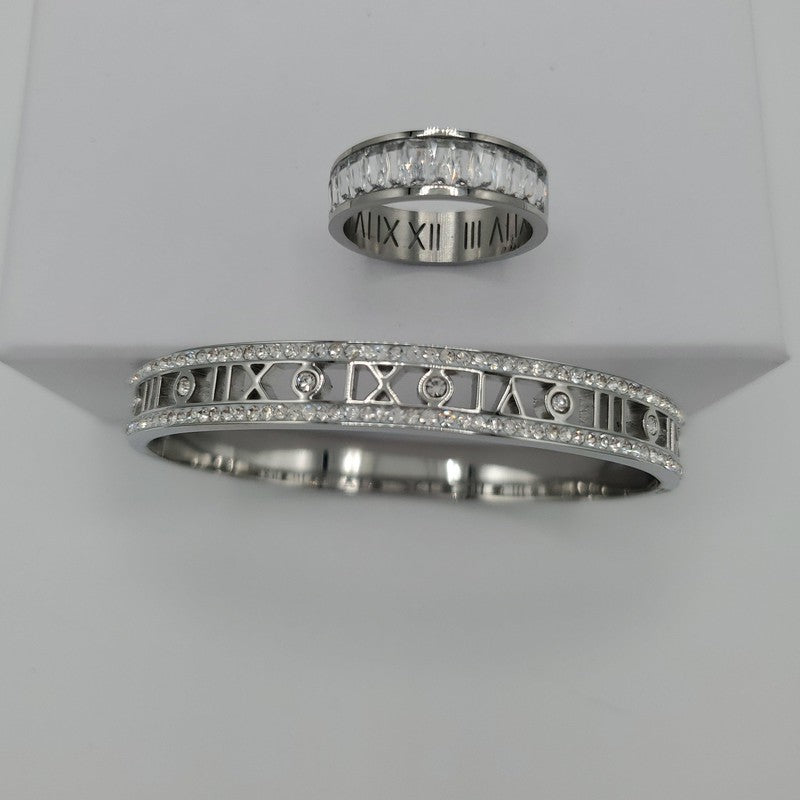 Latin number Bangle Set - Siwar Gallery