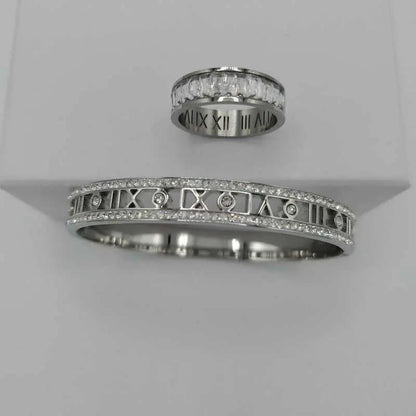 Latin number Bangle Set