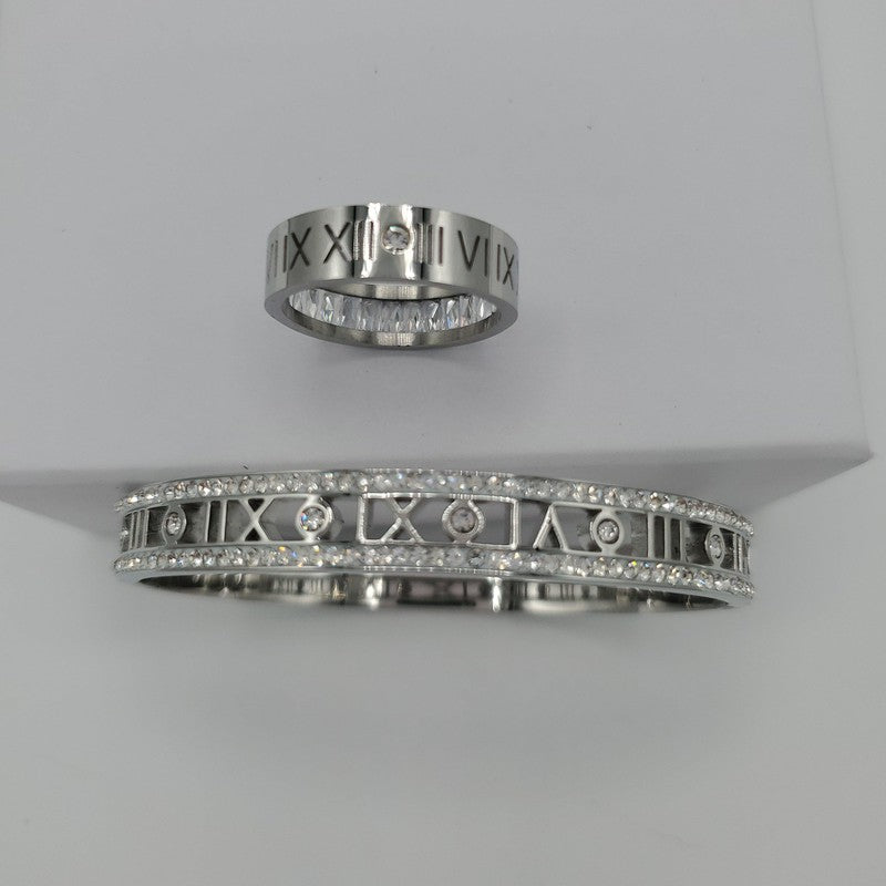 Latin number Bangle Set - Siwar Gallery