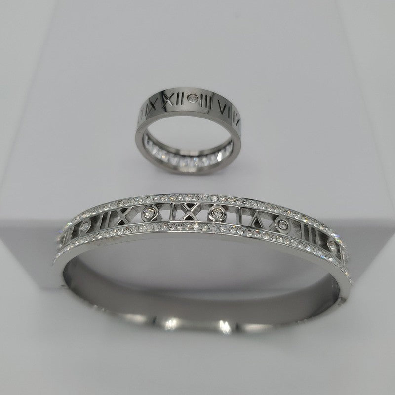 Latin number Bangle Set - Siwar Gallery
