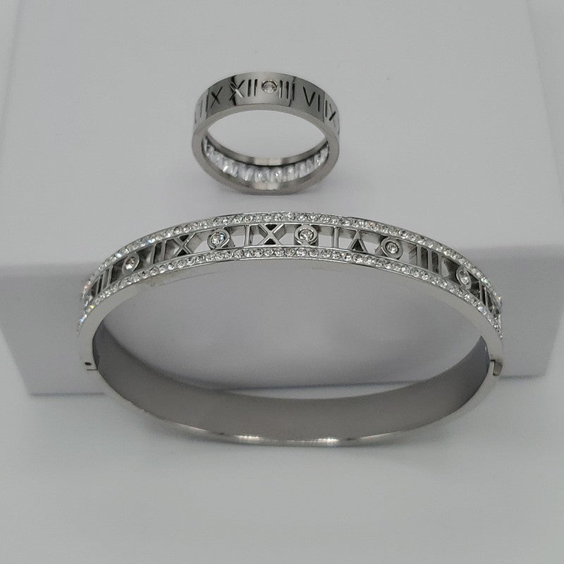 Latin number Bangle Set - Siwar Gallery