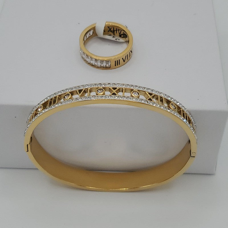 Latin number Bangle Set - Siwar Gallery
