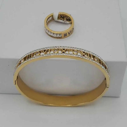 Latin number Bangle Set