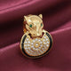 Refined Leopard Head Ring | 21K Gold Plated