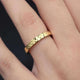 Link Texture Band Ring | 18K Gold Plated
