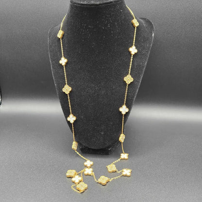 long van cleef necklace - stainless steel