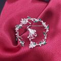 Lustrous Flamingo Brooch