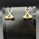 Modern Black stone Earrings