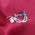 Modern Blue Butterfly Brooch