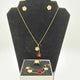 Clover Ladybug Jewelry Set | 18K Gold Plated