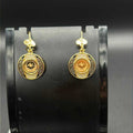 Meander Lira Coin Earrings
