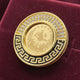 Delicate Modern Lira Coin Ring | 21K Gold Plated
