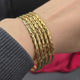 Modern Twist Five Bangles | 18K Gold Plated