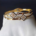 Monogram Flower Bracelet Set