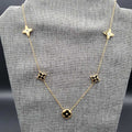 Monogram Flower Pendant Necklace