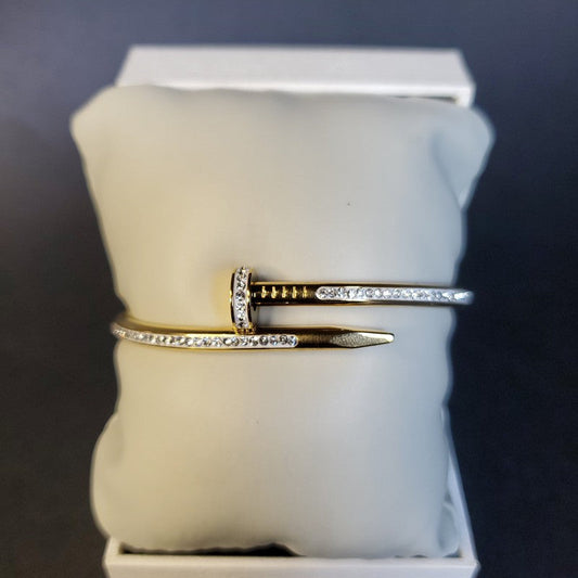 Stainless Steel C*artier Nail Bangle