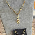 Panther Pendant Paperclip Necklace