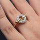 Pavé Chain Ring | 18K Gold Plated