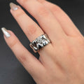 Heart Twin Band Ring