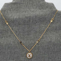 Monogram Medallion Station Necklace
