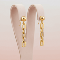 Paperclip Link Drop Earrings