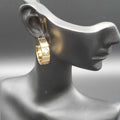 Nail Screw Hoop Earrings