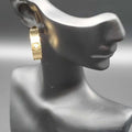 Nail Screw Hoop Earrings