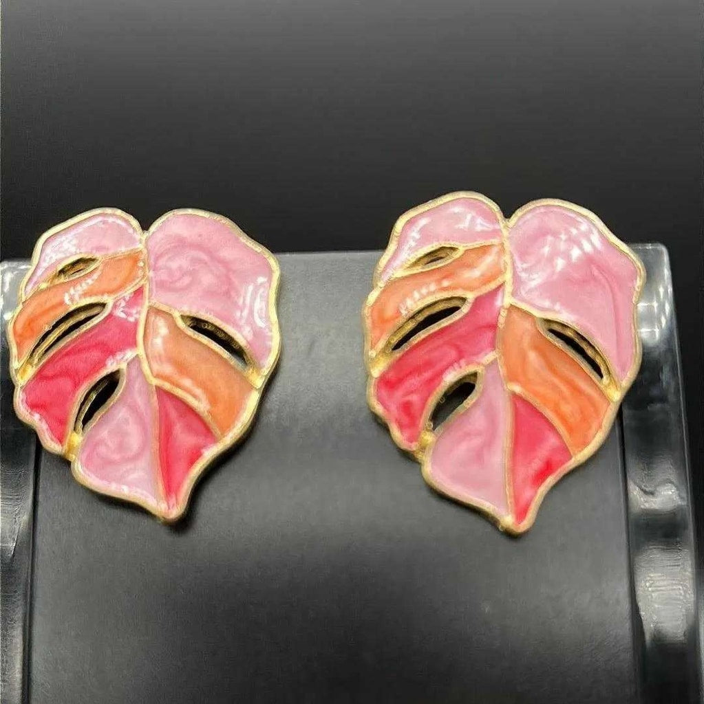 Refined Tree Leaf Earrings | 18K Gold Plated Siwar Gallery