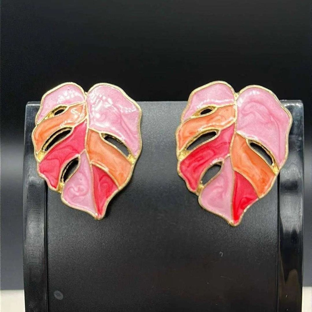 Refined Tree Leaf Earrings | 18K Gold Plated Siwar Gallery