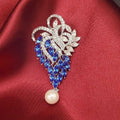 Rhinestones Flower Brooch