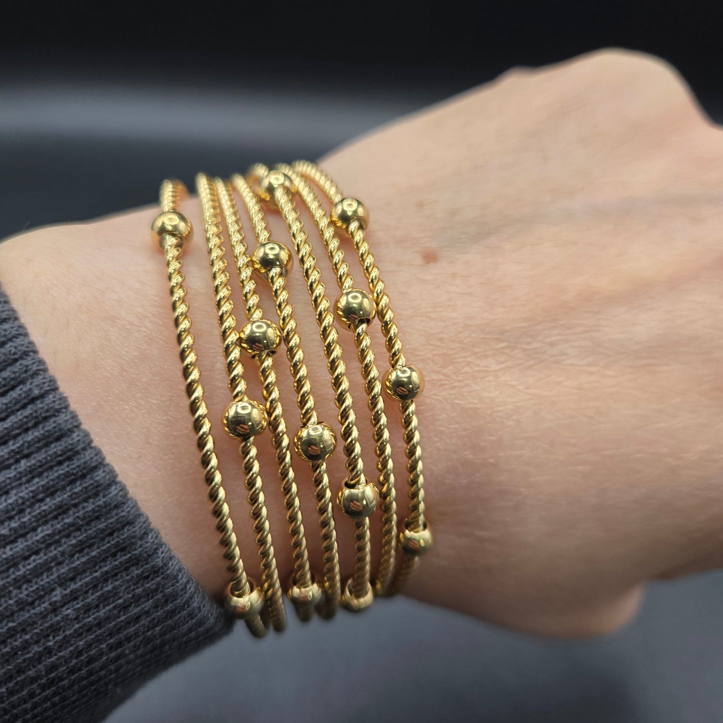 Beads Bangle cuff