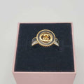 Roman Gear Statement Ring