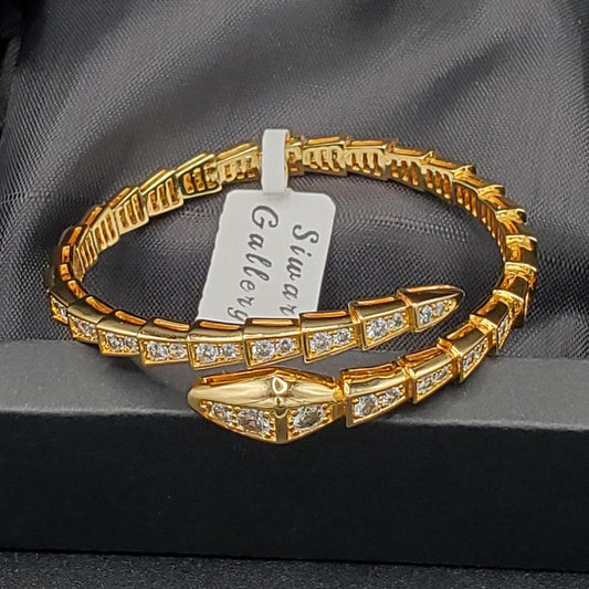 Snake Bangle - Siwar Gallery