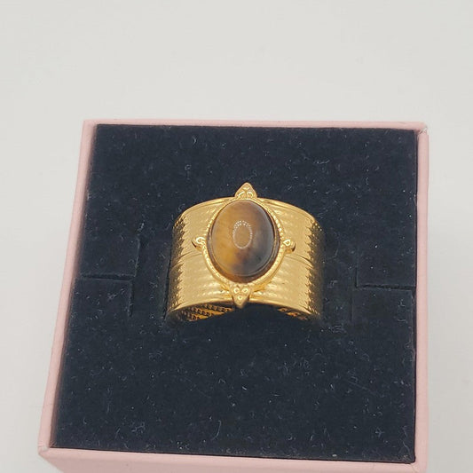 Tiger eye Ring - Siwar Gallery