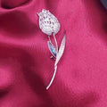 Refined Tulip Flower Brooch